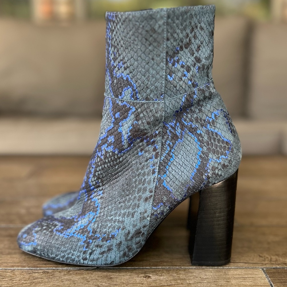 Free People Nolita Snakeskin Ankle Boots Women’s Size US 8 EU 38 - Picture 6 of 14